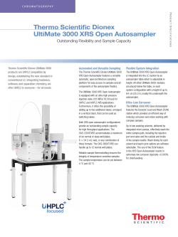 Thermo Scientific Dionex UltiMate 3000 XRS Open Autosampler