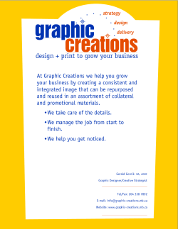 graphic creations design + print to grow your business