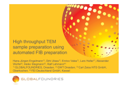High throughput TEM sample preparation using automated FIB preparation