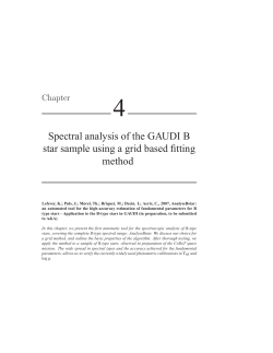4 Spectral analysis of the GAUDI B method