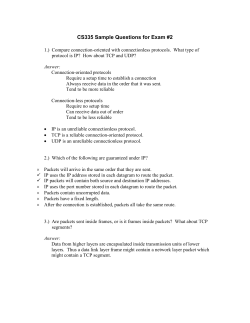 CS335 Sample Questions for Exam #2