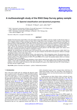 Astronomy Astrophysics A multiwavelength study of the IRAS Deep Survey galaxy sample &amp;