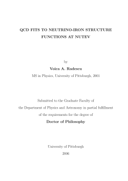 QCD FITS TO NEUTRINO-IRON STRUCTURE FUNCTIONS AT NUTEV by Voica A. Radescu