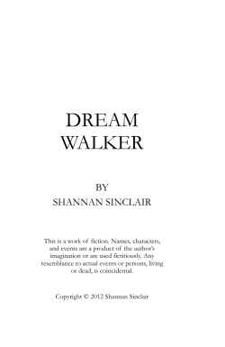 DREAM WALKER BY SHANNAN SINCLAIR