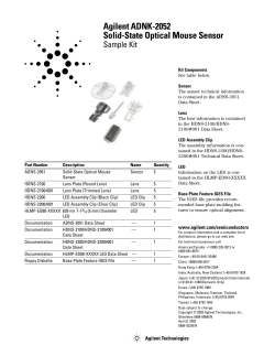 Agilent ADNK-2052 Solid-State Optical Mouse Sensor Sample Kit