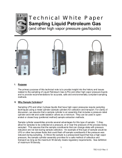 Technical White Paper Sampling Liquid Petroleum Gas