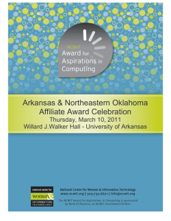 Arkansas &amp; Northeastern Oklahoma Affiliate Award Celebration Thursday, March 10, 2011