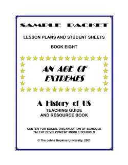 AN AGE OF EXTREMES A History of US SAMPLE PACKET