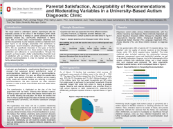 Parental Satisfaction, Acceptability of Recommendations