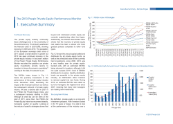 1. Executive Summary The 2013 Preqin Private Equity Performance Monitor