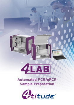 LAB Automated	PCR/qPCR Sample	Preparation