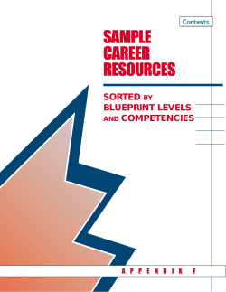 SAMPLE CAREER RESOURCES SORTED
