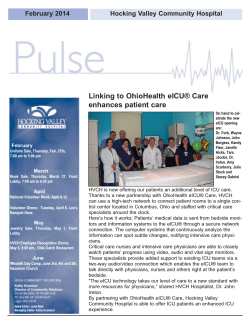 Linking to OhioHealth eICU® Care enhances patient care February 2014
