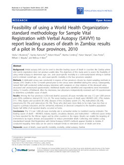 Feasibility of using a World Health Organization-
