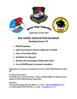 RED HORSE ASSOCIATION REUNION Bowling Green, KY