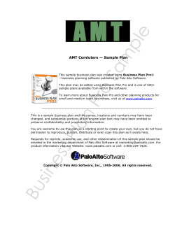 AMT Comluters — Sample Plan