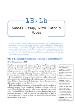 13.1b , with Tutor’s Sample Essay Notes