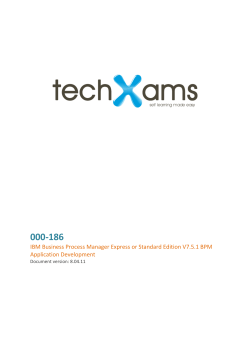 000-186 IBM Business Process Manager Express or Standard Edition V7.5.1 BPM