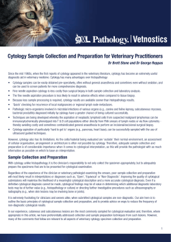 Cytology Sample Collection and Preparation for Veterinary Practitioners