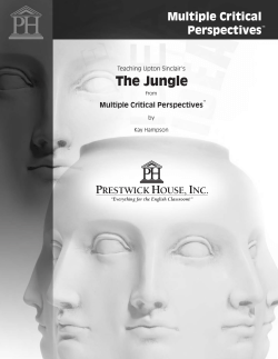 The Jungle Multiple Critical Perspectives Multiple Critical Perspectives