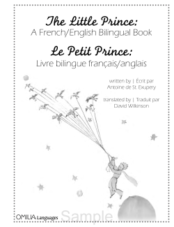 Sample Le Petit Prince: The Little Prince: