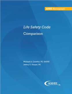 Life Safety Code Co mparison ASHE Monograph