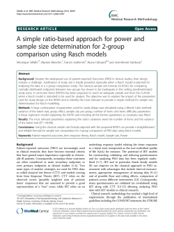 A simple ratio-based approach for power and comparison using Rasch models