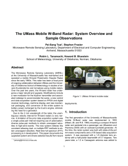 The UMass Mobile W-Band Radar: System Overview and Sample Observations