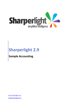 Sharperlight 2.9 Sample Accounting www.sharperlight.com