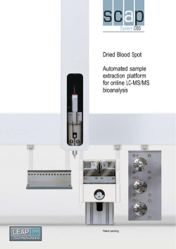 Dried Blood Spot Automated sample extraction platform for online LC-MS/MS