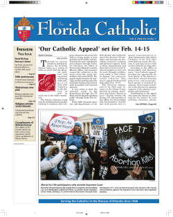 Florida Catholic ‘Our Catholic Appeal’ set for Feb. 14-15 I