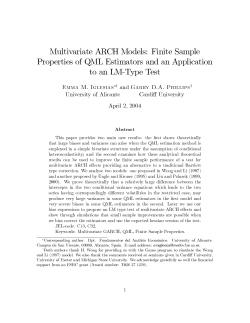 Multivariate ARCH Models: Finite Sample to an LM-Type Test