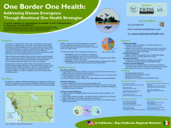 One Border One Health: Addressing Disease Emergence Through Binational One Health Strategies