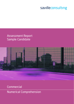 Assessment Report Sample Candidate Commercial    