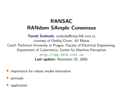 RANSAC RANdom SAmple Consensus