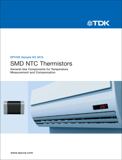 Application examples for SMD NTC thermistors