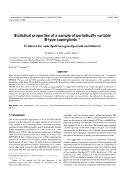 Statistical properties of a sample of periodically variable B-type supergiants ⋆
