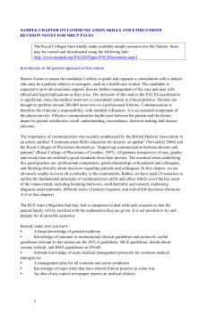 SAMPLE CHAPTER ON COMMUNICATION SKILLS AND ETHICS FROM