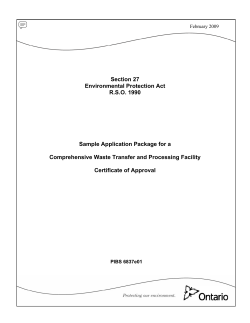 Section 27 Environmental Protection Act R.S.O. 1990