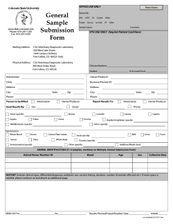 General Sample OFFICE USE ONLY Print Form