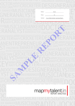 SAMPLE REPORT REPORT ANALYSIS Name : Xxxxx