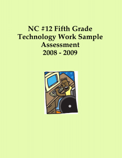 !C $12 Fifth Grade Technology Work Sample Assessment 2??@ - 2??B