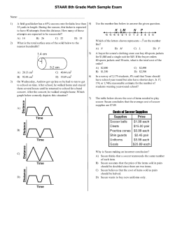 STAAR 8th Grade Math Sample Exam