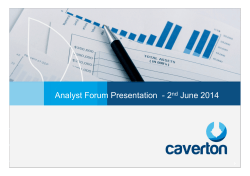 Analyst Forum Presentation  - 2 June 2014 nd