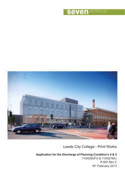Leeds City College - Print Works 11/04293/FU &amp; 11/04278/LI