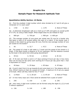 Graphic Era Sample Paper for Research Aptitude Test