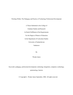 Working Within: The Pedagogy and Practice of Technology Professional Development