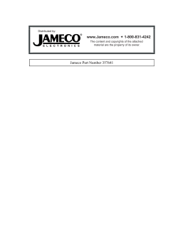 www.Jameco.com 1-800-831-4242 ✦ Jameco Part Number 357641