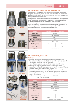Sample MILLS SM-400/SM-400C, Sample Mills with removable cup