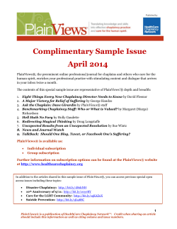 Complimentary Sample Issue April 2014